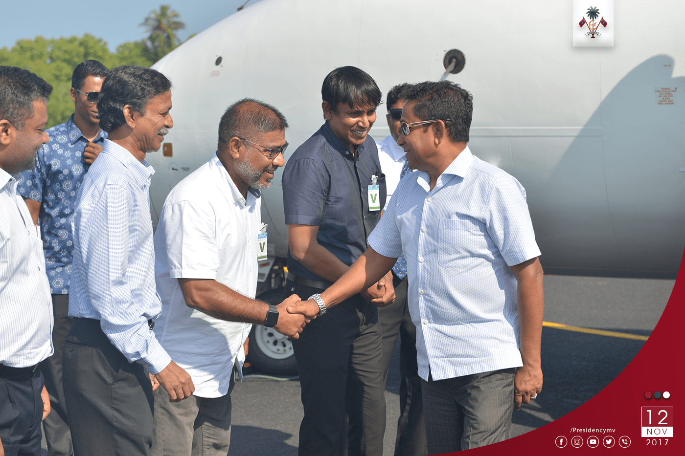 President departs to Kulhudhuffushi, South Thiladhummathi Atoll – Press Releases