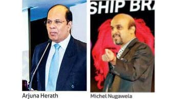Arjuna Herath and Michel Nugawela