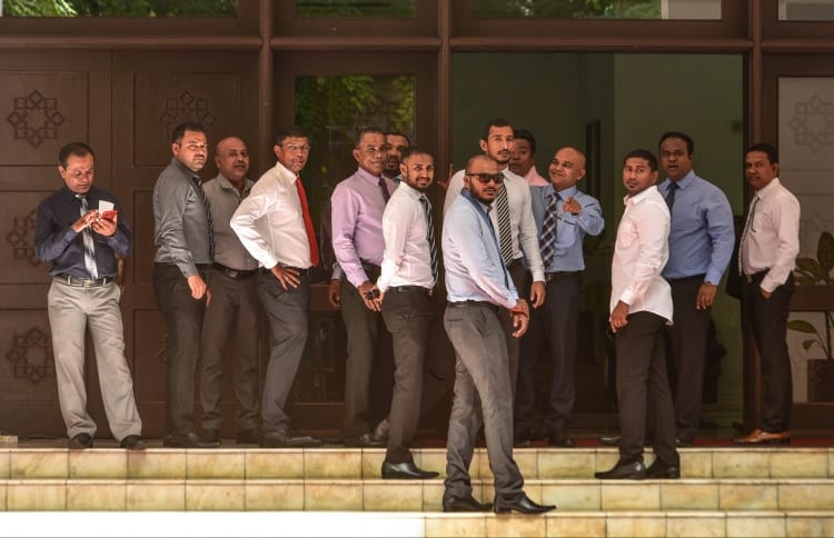 Opposition and Pro members at the Parliament