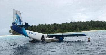 Maldivian crashed on take off