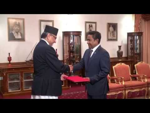 New Ambassador of Nepal presents his credentials to the President
