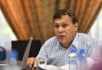 Maradhoo MP Ibrahim Shareef of MDP speaks at parliamentary budget review committee meeting. PHOTO: HUSSAIN WAHEED/MIHAARU