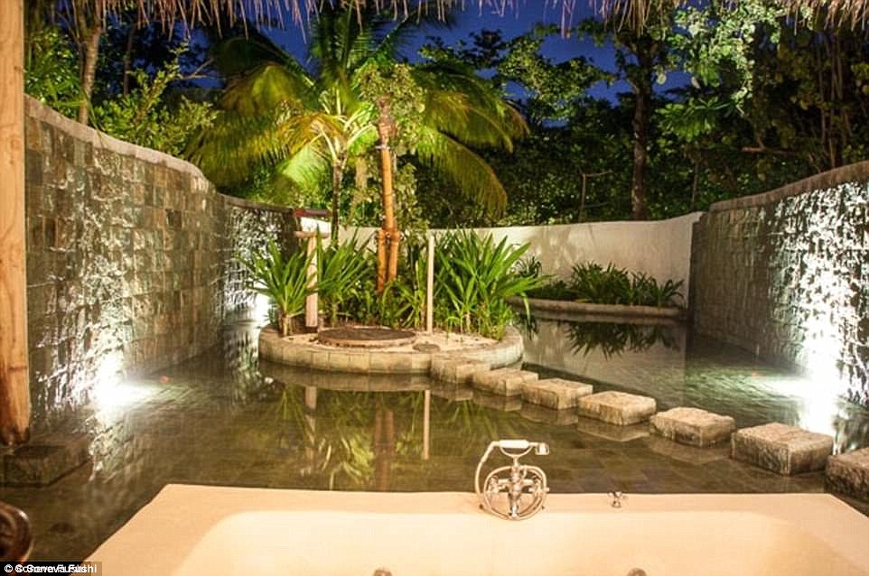 Pricey: While the price of the family villas is certainly nothing to baulk at the resort, which features both villas and private residences, offers some villas at a whopping $40,000 per night