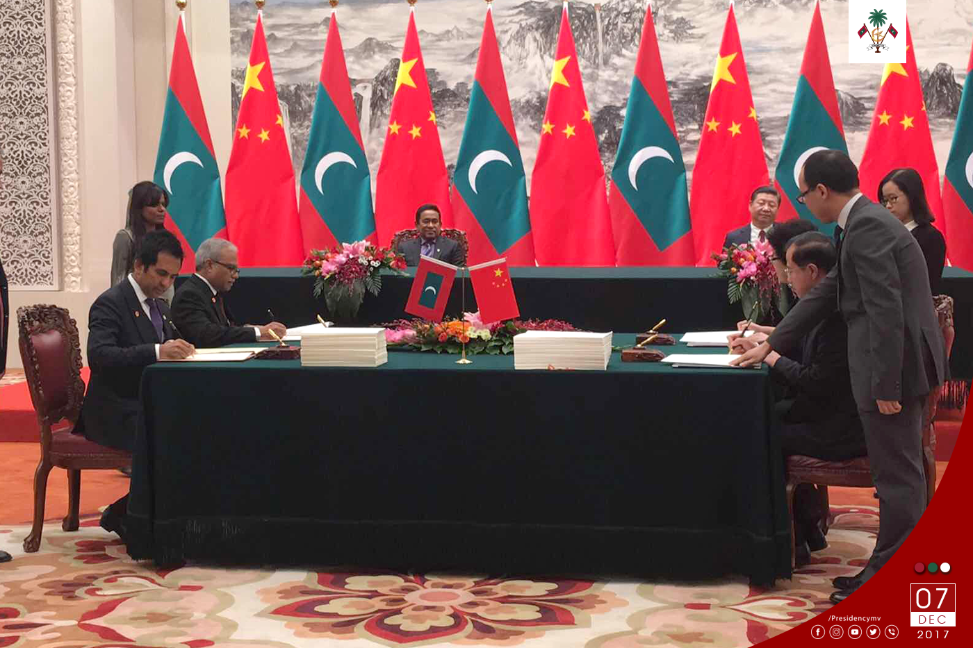 Key Agreements signed between the Maldives and China – Press Releases