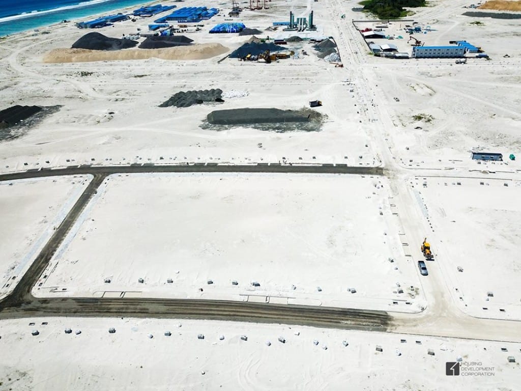 Hulhumale phase two road works