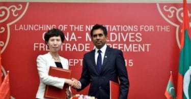 Negotiations launching of China - Maldives FTA