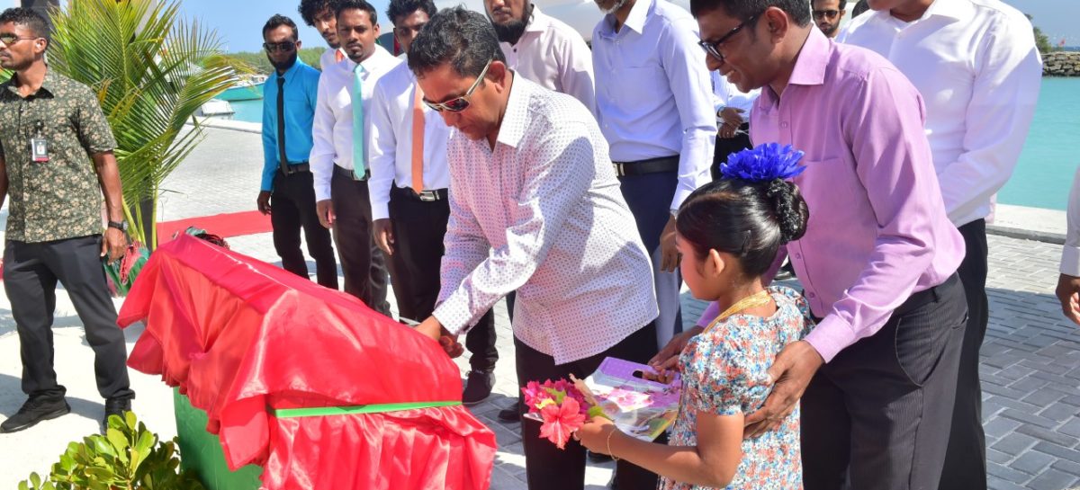 Yameen cuts ribbons for new harbours on northern atolls tour