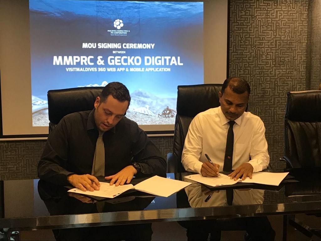 MMPRC signs MOU to create 360 degree map of Maldives
