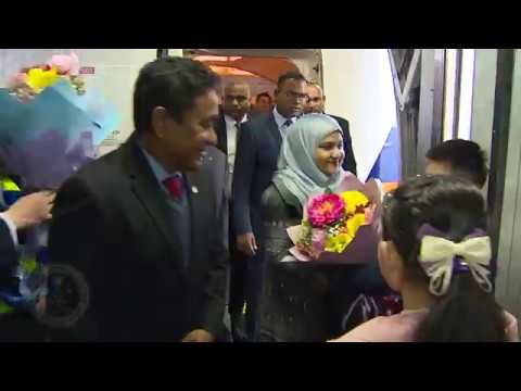 President and First Lady arrive in China on State Visit