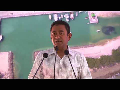 President Inaugurates Maalhendhoo Harbour