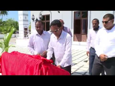 President Yameen Inaugurates Maalhendhoo Mosque