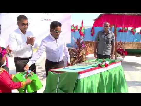 President Yameen Inaugurates clean drinking water services in Hinnavaru Island