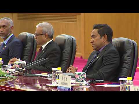 Official talks held between the Government of Maldives and the Government of China