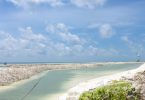 Ongoing reclamation of land to develop the link road between Hulhule and Hulhumale. PHOTO/HDC