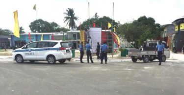 Police in thinadhoo