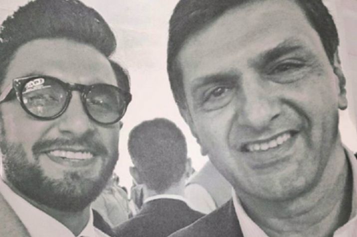 India Tv - Ranveer with Deepika's father India Tv - Ranveer with Deepika's father