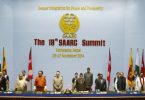 President Abdulla Yameen (R-3) pictured at the 18th SAARC Summit 2014 held in Nepal.