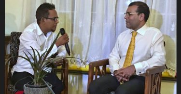 Nasheed in an interview with Raajjemv