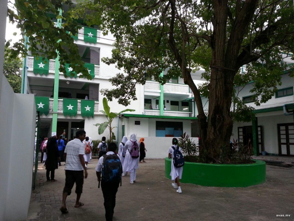 Students inside a school premises