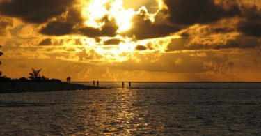 Sunset in the Maldives