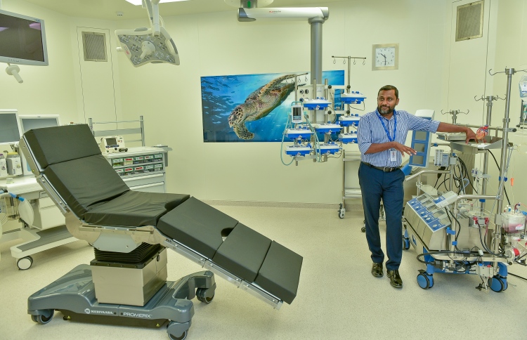 Theater for heart bypass surgery