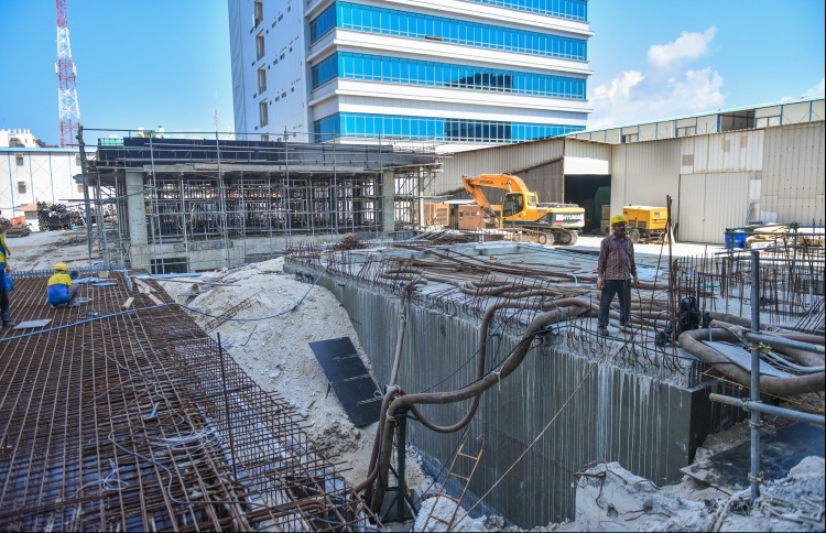 Ongoing construction work 