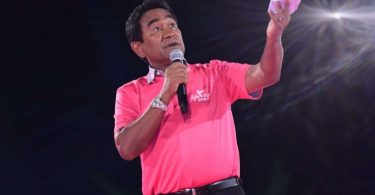 Yameen at a rally