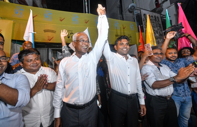President elect Solih and running mate Faisal