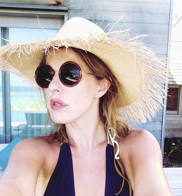 Ksenia Sobchak at the St. Regis Maldives Vommuli Resort