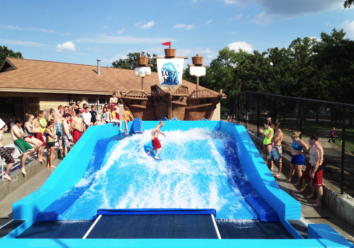 Artificial standing wave. Photo: flowrider.com