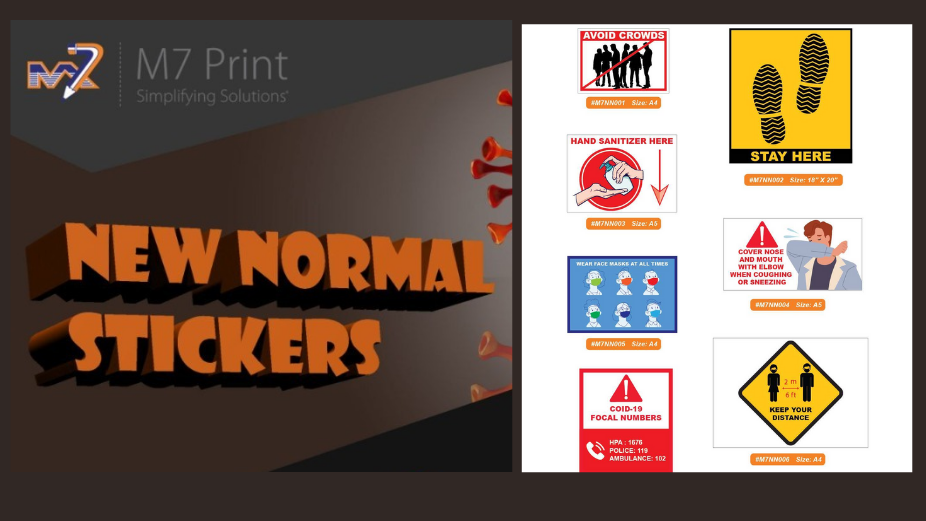 M7 Print Introduces Exciting New Offers on New Normal Stickers!