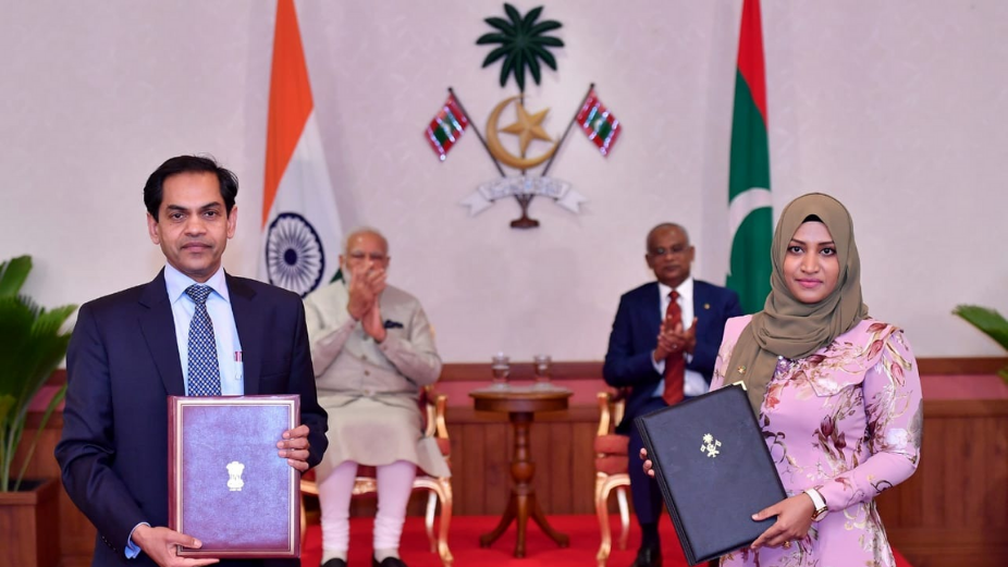 Launch of the Cargo Ferry Service between India and the Maldives