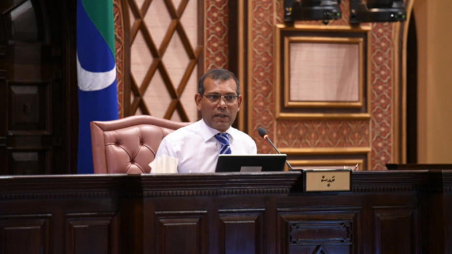 Speaker of People’s Majilis, Nasheed Requests for Deferment of China Loans