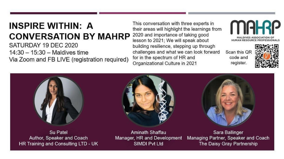 “Inspire Within: A Conversation by MAHRP” to Kick-Off on 19th December!