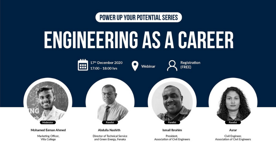 Villa College to Host Webinar on “Engineering as a Career” on 17th December!
