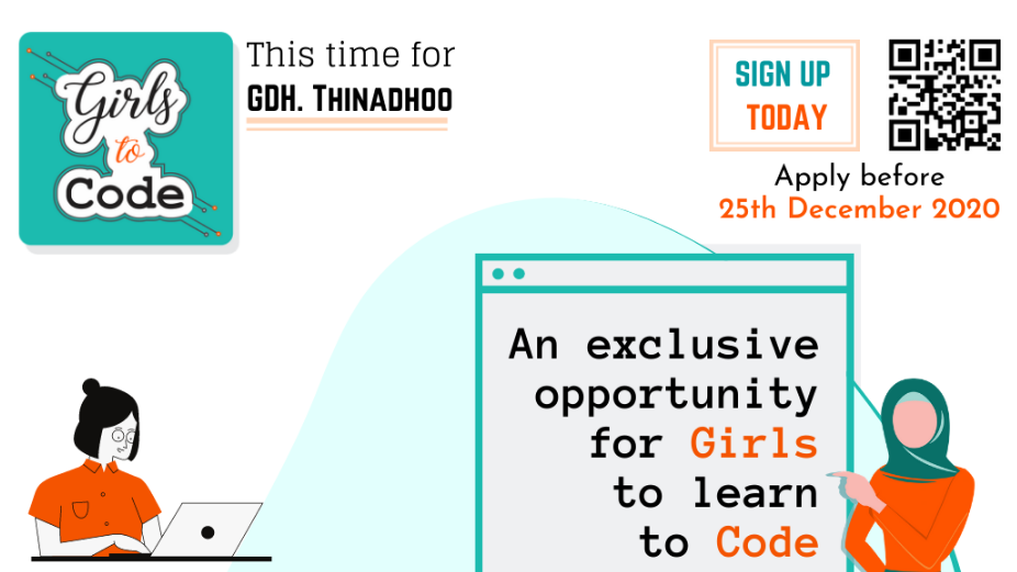 Registration Opens for “Girls to Code – Thinadhoo” by Women in Tech and Dhiraagu