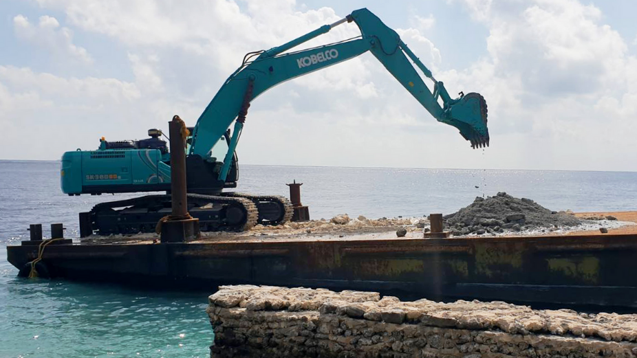 ADh. Hangnaameedhoo Harbour Project Well Underway: MTCC
