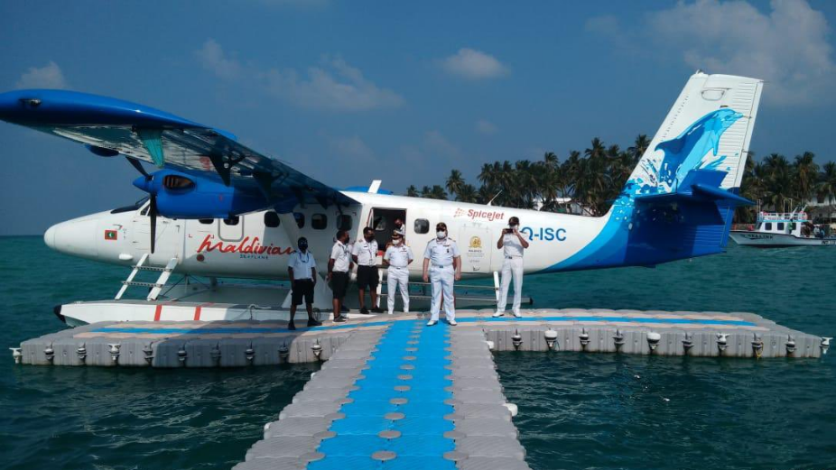 Maldivian Seaplane Becomes the First Plane Ever to Land in Maliku!