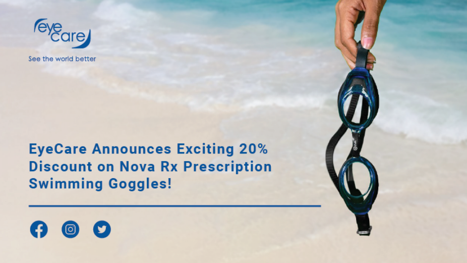 EyeCare Announces Exciting 20% Discount on Nova Prescription Swimming Goggles!