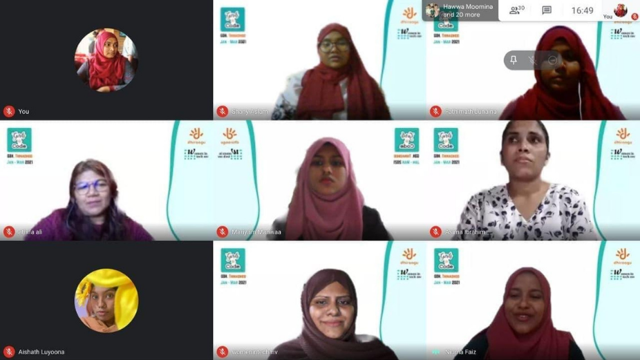 Dhiraagu and Women in Tech Maldives Kick Off Girls to Code Thinadhoo!